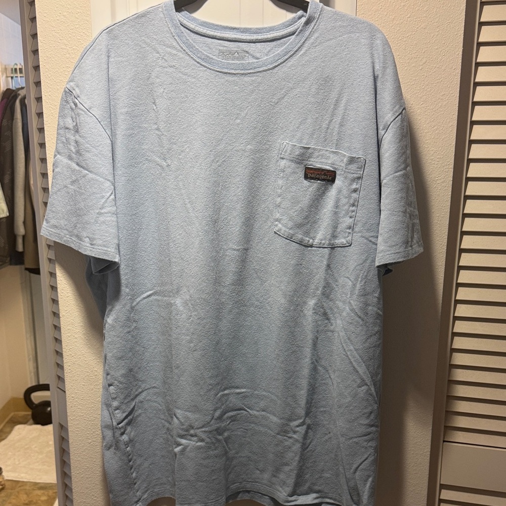 Patagonia Sky Blue Short Sleeve Tee